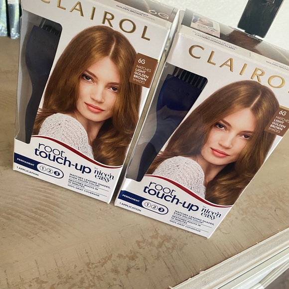 2-for-1! Clairol Root Touch-Up Permanent Hair Color Creme, 6G Light Golden Brown - Picture 3 of 7